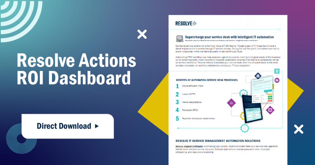 Resolve Actions ROI Dashboard
