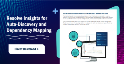 Resolve Insights for Dependency Mapping