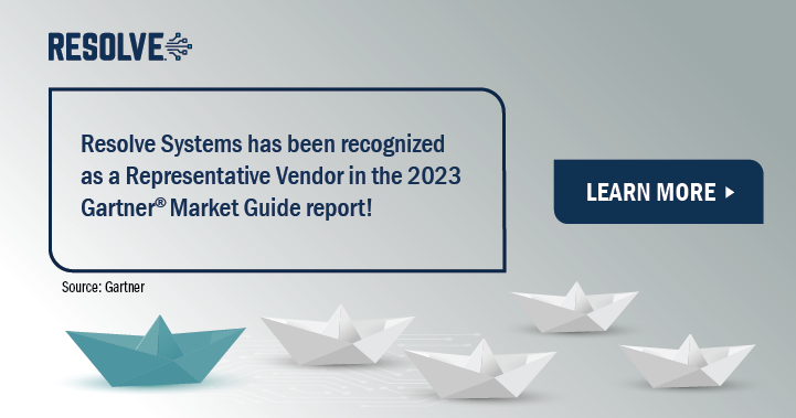 Analyst Report: Resolve Systems recognized in 2023 Gartner Market Guide